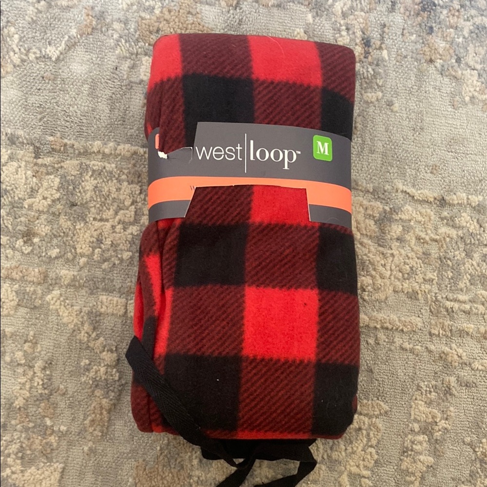 West Loop Red and Black Plaid women’s lounge pants
